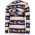 Miniatyrbillede 2 af 4: NFL-hold Vinter JULE Pyjamas Sæt skjorte og bukser Baltimore Ravens S