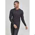 Pikkukuva 2 / 6: T-paita - Urban Classics - Henley - Pitkät hihat - 90% Puuvilla - Väri Musta svart XS