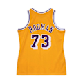 Miniatyrbillede 2 af 4: Maillot Los Angeles Lakers NBA Swingman 1998 Dennis Rodman Gul M