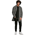 Pikkukuva 2 / 6: Urban Classics Klassinen Herringbone Manteau mörkgrå XL