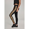 Miniatyrbillede 4 af 5: Legging dame - Urban Classic - Stribet - Slangeprint - Elastisk talje - Sort/gul svart/gul/svart XS