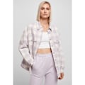 Miniatyrbillede 2 af 6: Flannel skjorte - Urban Classics - Polstret - Ternede mønster - Oversized pasform - Polstret foring vit/lila M