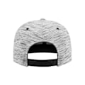 Miniatyrbillede 2 af 6: Snapback Kasket - Flexfit - STRIBER MELANGE - Sort/Grå - One Size - 6 paneler høj profil sort grå