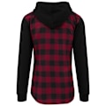 Miniatyrbillede 6 af 6: Hættetrøje - URBAN CLASSICS - Flannel - Rød - Lange ærmer - Regular sort/rød/sort M