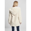 Miniatyrbillede 4 af 4: Urban Classics teddy coat med hætte til kvinder Vit XS