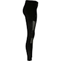 Miniatyrbild 6 av 6: Damleggings - Urban Classics - Velvet Tech Mesh - Stretchvelour - Transparent nät - Elastisk passform svart M
