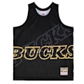 Pikkukuva 1 / 3: Hihaton paita - Milwaukee Bucks - Big Face 4.0 - 100% Poly Mesh - Sublimaatiopainatus - Pyöreä kaula-aukko Svart S