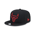 Miniatyrbillede 1 af 3: Snapback-kasket - New Era - Chicago Bulls 9Fifty - 100% genanvendt polyester - Økologisk - Struktureret krone Svart S / M