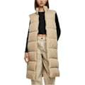 Miniatyrbillede 2 af 6: Lang jakke til kvinder - Urban Classics - Lang vest - 100% polyester - Høj krave - Lomme i siden våtsand S