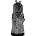 Miniatyrbillede 3 af 5: Veste til kvinder - Urban Classics - Teddy melange - Uden ærmer - Justerbar hætte - 2 lommer sort hvid M