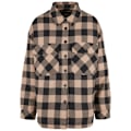 Miniatyrbillede 1 af 6: Flannel skjorte - Urban Classics - Polstret - Ternede mønster - Oversized pasform - Polstret foring svart/taupe S