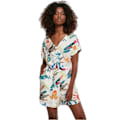 Miniatyrbillede 1 af 4: Kort jumpsuit med bælte til kvinder Urban Classics Viskose - multicolor - M Flerfärgad M