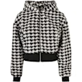 Miniatyrbillede 1 af 4: Oversize fleecejakke til kvinder Urban Classics AOP GT - sort - 2XL Svart XXXXXL