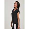 Miniatyrbillede 5 af 6: T-shirt kvinde - Urban Classic - V-udskæring - Korte ærmer - Loose fit - Sort sort L