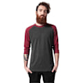Pikkukuva 3 / 6: T-paita - Kaupunkimalli - Raglan - 3/4-hihat - Väri valkoinen/musta - Regular-malli vit svart XL