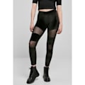 Pikkukuva 3 / 6: Naisten legginsit - Urban Classics - Velvet Tech Mesh - Stretch-velu - Läpinäkyvä neule - Joustava säätö svart XL