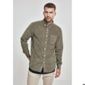 Miniatyrbillede 1 af 6: Skjorte - Urban Classic - Corduroy - Olivengrøn - Lange ærmer - Regular fit oliven XL