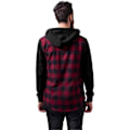 Pikkukuva 2 / 6: Huppari - URBAN CLASSICS - Flanelli - Musta/Punainen - Pitkät hihat - Unisex sort/rød/sort XL