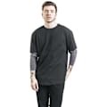 Miniatyrbillede 4 af 4: Langærmet T-shirt - URBAN CLASSICS - Sort/anthracit - 100% Bomuld - Large - Mand Svart/Träkol XL