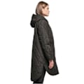 Miniatyrbillede 4 af 4: Parka med hætte til kvinder Urban Classics Oversized Diamond Quilted - sort - L sort S