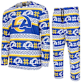 Miniatyrbillede 1 af 4: NFL-hold Vinter JULE Pyjamas Sæt skjorte og bukser Los Angeles Rams XL