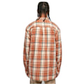 Pikkukuva 3 / 4: Ylipitkä ruudullinen paita Urban Classics Leaves - oranssi/punainen - XL