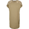 Miniatyrbillede 1 af 6: Robe - Urban Classics - Skjorte kjole - Elastisk blonder - Rund hals - Omslåede ærmer grön khaki M