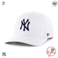 Miniatyrbillede 2 af 3: Baseball cap - New York Yankees - CLEAN UP - Hvid - Justerbar strapback - Mand Vit