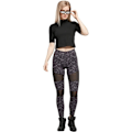 Miniatyrbillede 2 af 6: Legging - Urban Classics - Tech Mesh AOP - Fantasiemønster - Netindsatser - Strækkomfort svart XS