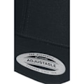 Miniatyrbillede 4 af 4: Flexfit 6-panel buet metal snap cap i sort bomuld sort