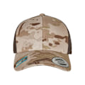 Miniatyrbillede 2 af 4: Flexfit retro multicam kasket - beige/brun - TU