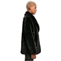 Miniatyrbillede 4 af 4: Manteau dame Urban Classics Lapel Teddy - sort - L Svart S
