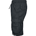 Pikkukuva 3 / 4: Lyhyet Cargo Miehet Urban Classics - Musta - Kaksoistaskut - 100% Puuvilla sort XL