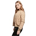 Miniatyrbild 2 av 4: Urban Classics GT argyle nylon dunjacka för kvinnor - beige - 2XL Beige XXXXXL