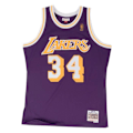 Pikkukuva 4 / 4: Maillot Swingman - Mitchell & Ness - Shaquille O'Neal - Mies - Violett - Hengittävä Lila/gul M