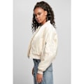 Pikkukuva 6 / 6: Bomber-nainen - Urban Classics - Ylisuuri satiini - Suuret koot - Tyynypinnoitus - Taffetal lining Vit XXL