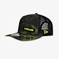 Miniatyrbild 1 av 5: Casquette HALFTONE AOP 9FIFTY STRETCH SNAP VR46 New Era Svart S / M