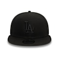 Miniatyrbild 3 av 4: Snapback-keps - New Era - 9FIFTY - Los Angeles Dodgers - Monokrom - 100% BOMULL svart S / M