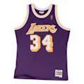 Miniatyrbild 1 av 4: Maillot Swingman - Mitchell & Ness - Shaquille O'Neal - Herr - Lila - Andningsbar Lila/gul M