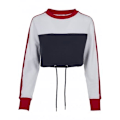 Pikkukuva 4 / 4: Hiki - BLOCK - Retro Tricolore - Tummansininen - Pitkät Hihat - Pyöreä Kaulus marinblå XL