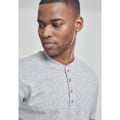 Miniatyrbillede 4 af 6: T-shirt - Urban Classics - Henley - Lange ærmer - 90% bomuld - Farve grå grå jag