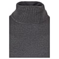 Pikkukuva 3 / 4: Vetämällä pooloneule - Urban Classics - Tummanharmaa - Viskoosi ja nylon - Mukautettu mukavuus - Miehet Mörkgrå jag