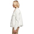 Pikkukuva 2 / 4: Oversize naisten farkkutakki sherpa-kauluksella Urban Classics - luonnonvalkoinen - XL Äggskal M
