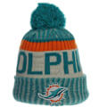 Miniatyrbild 1 av 2: NyEra och NFL Stickad mössa handgjord med pom-pom ~ Miami Dolphins