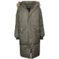 Miniatyrbillede 1 af 4: Oversized Frakke i Falsk Pels til Kvinder - Urban Classics Ladies - Olivengrøn Oliv XS