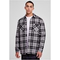 Miniatyrbillede 2 af 6: Quilted over-shirt - Urban Classics - Checkered - Recycled fabric - Polyester lining - Oversized fit svart vit M