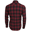 Miniatyrbillede 4 af 6: Skjorte - Urban Classic - Flannel - Sort/Bordeaux - Voksen - 100% Cotton svart/vinröd S