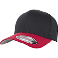 Pikkukuva 1 / 4: Baseball-lippalakki - Flexfit - WOOLY COMBED - Venytettävä - Musta/Punainen - Urheiluvaatteet Sort rød L/XL