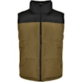 Miniatyrbillede 1 af 6: Jakke - Urban Classics - Block Puffer - Sort/Oliven Grøn - Polyester - Rigelig Polstring svart/olivgrön XL