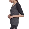 Pikkukuva 4 / 4: Urban Classics Naisten - 3/4 RAGLAN Pitkähiha T-paita Svart / Träkol S